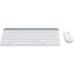 Logitech MK470 tastiera Mouse incluso Universale RF Wireless QWERTY Inglese Bianco