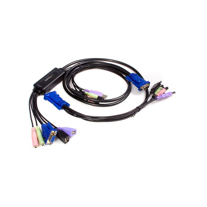 StarTech.com Switch KVM cavo VGA USB 2 porte con audio