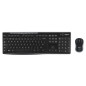 Logitech Wireless Combo MK270 tastiera Mouse incluso Casa USB QWERTY Spagnolo Nero