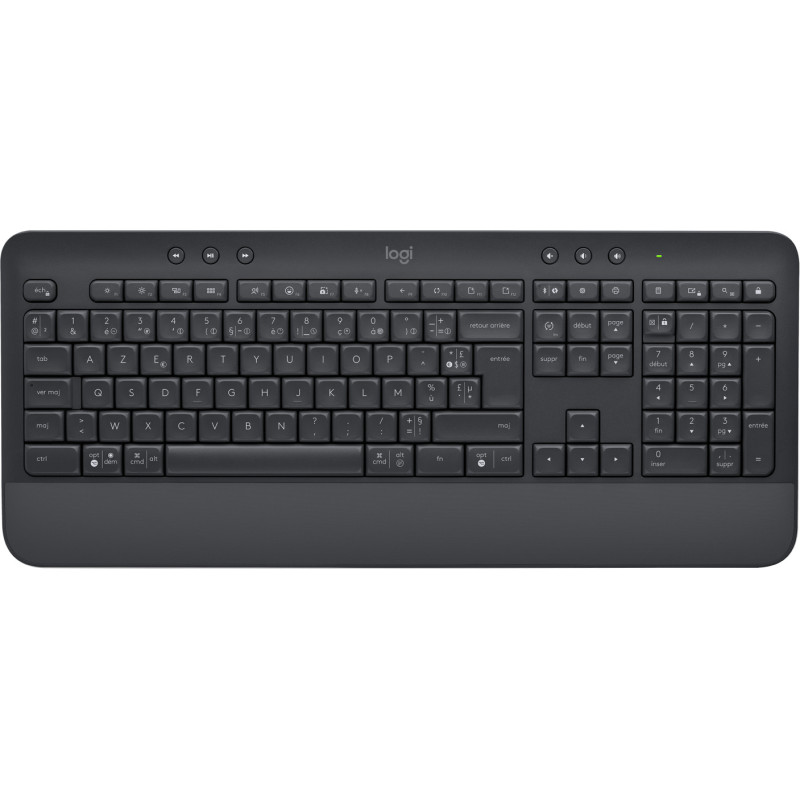 Logitech Signature K650 tastiera Ufficio Bluetooth AZERTY Francese Grafite