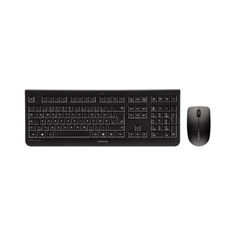 CHERRY DW 3000 tastiera Mouse incluso Universale RF Wireless AZERTY Francese Nero