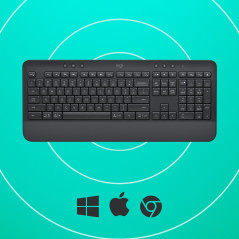 Logitech Signature K650 tastiera Ufficio Bluetooth QWERTZ Svizzere Grafite