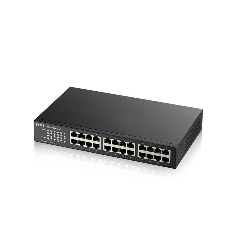 Zyxel GS1100-24E Non gestito Gigabit Ethernet (10/100/1000) Nero