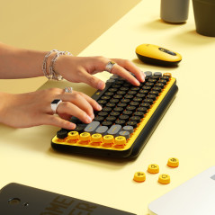 Logitech POP Keys Wireless Mechanical Keyboard With Emoji Keys tastiera Universale RF senza fili + Bluetooth QWERTZ Svizzere