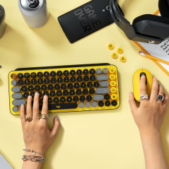 Logitech POP Keys Wireless Mechanical Keyboard With Emoji Keys tastiera Universale RF senza fili + Bluetooth QWERTZ Svizzere