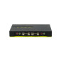 LevelOne KVM-0421 switch per keyboard-video-mouse (kvm) Nero, Verde