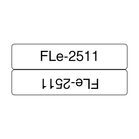 Brother FLE2511 nastro per etichettatrice Nero su bianco