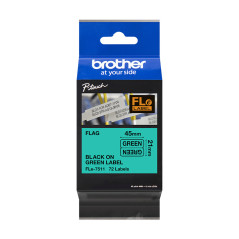 Brother FLE-7511 nastro per etichettatrice Nero su verde