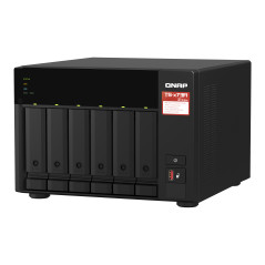 QNAP TS-673A NAS Tower AMD Ryzen V1500B 8 GB DDR4 QNAP Turbo System Nero