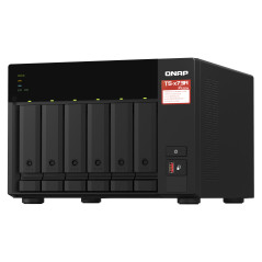 QNAP TS-673A NAS Tower AMD Ryzen V1500B 8 GB DDR4 QNAP Turbo System Nero