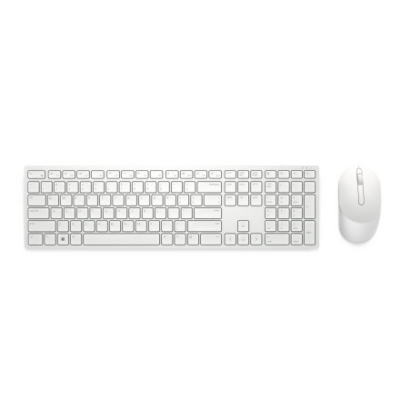 DELL KM5221W-WH tastiera Mouse incluso Ufficio RF Wireless QZERTY US International Bianco