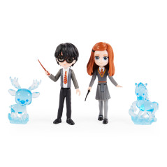 Wizarding World , Set Amicizia Patronus di Harry Potter e Ginny Weasley con 2 bambole articolate e 2 animali Patronus,