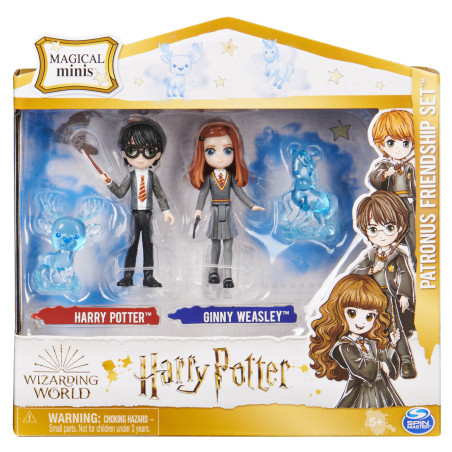 Wizarding World , Set Amicizia Patronus di Harry Potter e Ginny Weasley con 2 bambole articolate e 2 animali Patronus,