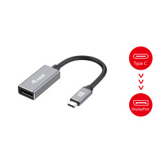 Equip 133493 cavo e adattatore video 0,15 m USB tipo-C DisplayPort Nero, Grigio