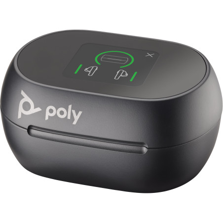 POLY Custodia di ricarica touchscreen nera Voyager Free 60+ UC per adattatore USB-C BT700