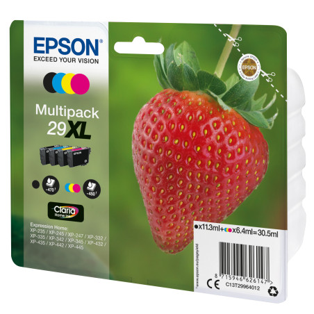 Epson Strawberry Multipack Fragole 4 colori Inchiostri Claria Home 29XL