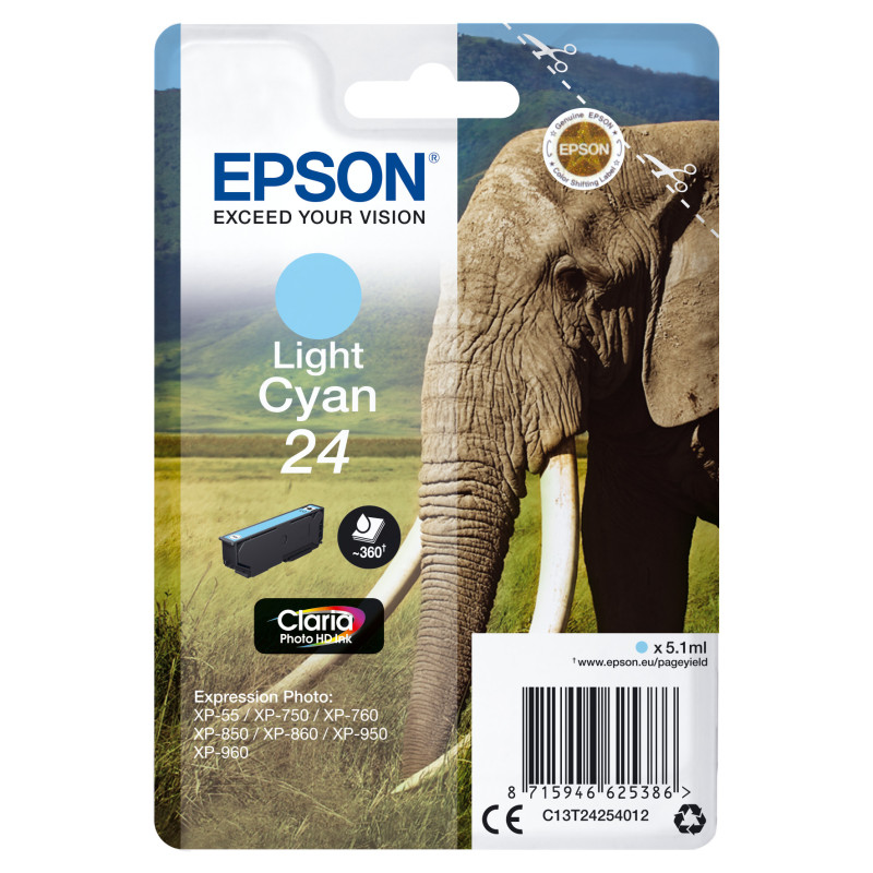 Epson Elephant Cartuccia Ciano Chiaro