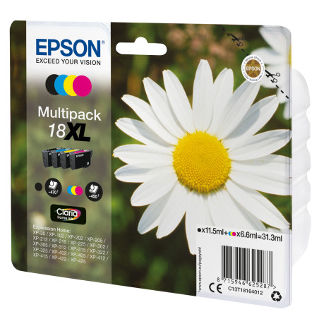 Epson Daisy Multipack Margherita 4 colori Inchiostri Claria Home 18XL