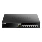 D-Link DGS-1008MP switch di rete Non gestito Gigabit Ethernet (10/100/1000) Supporto Power over Ethernet (PoE) 1U Nero