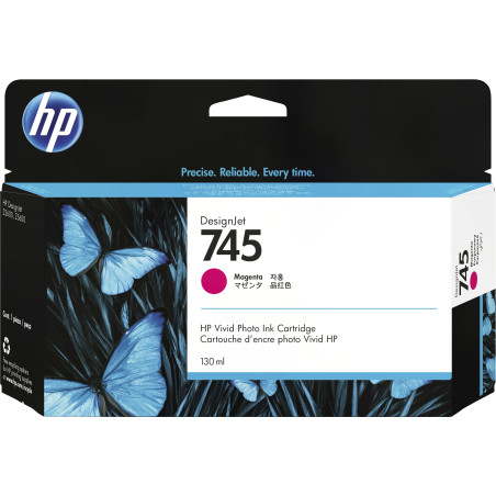 HP Cartuccia Inchiostro Magenta DesignJet 745, 130 ml