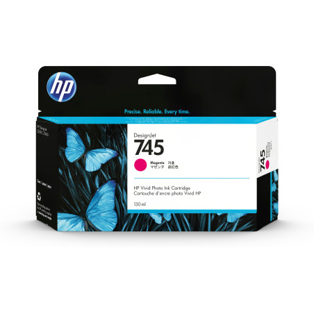 HP Cartuccia Inchiostro Magenta DesignJet 745, 130 ml