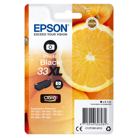 Epson Oranges Cartuccia Nero foto T33XL Claria Premium