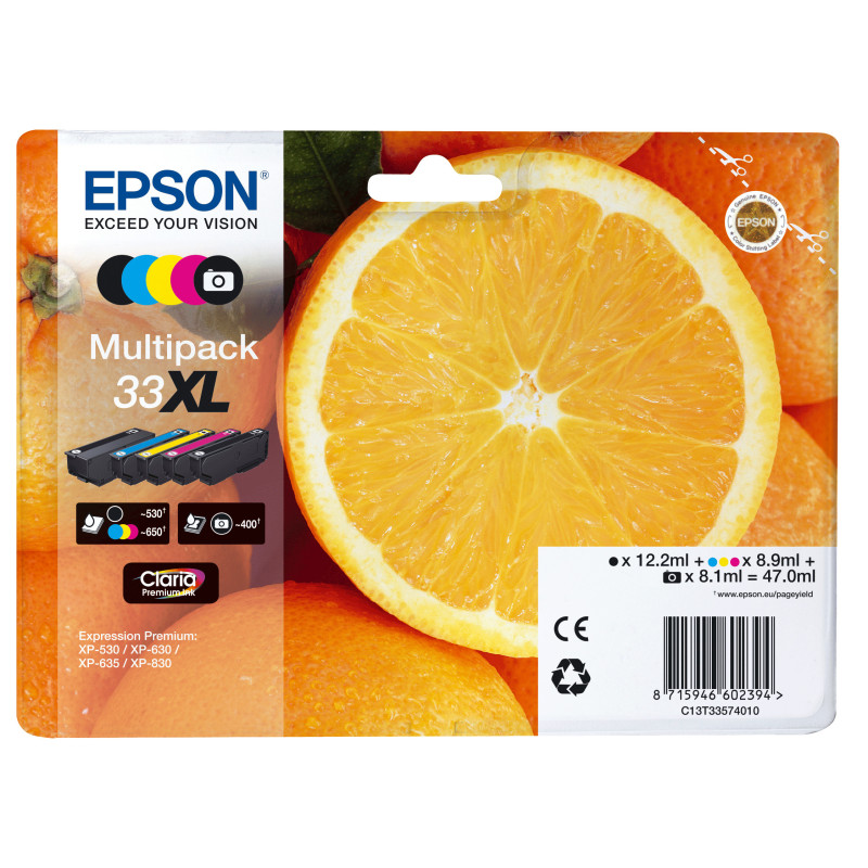 Epson Oranges Multipack 5-colours 33XL Claria Premium Ink