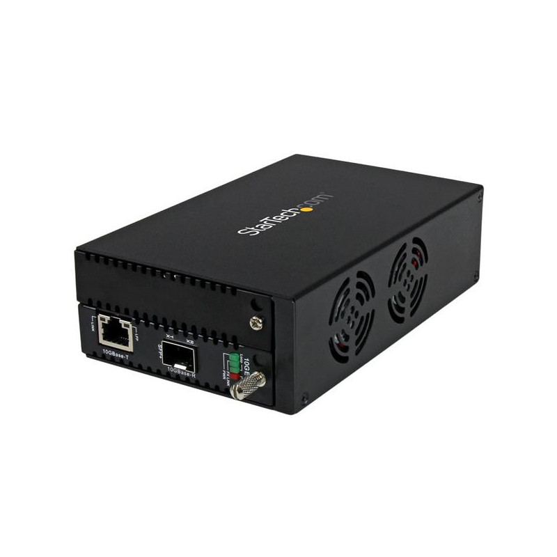 StarTech.com Convertitore multimediale rame-fibra 10 Gigabit Ethernet - SFP+ aperto - Gestito