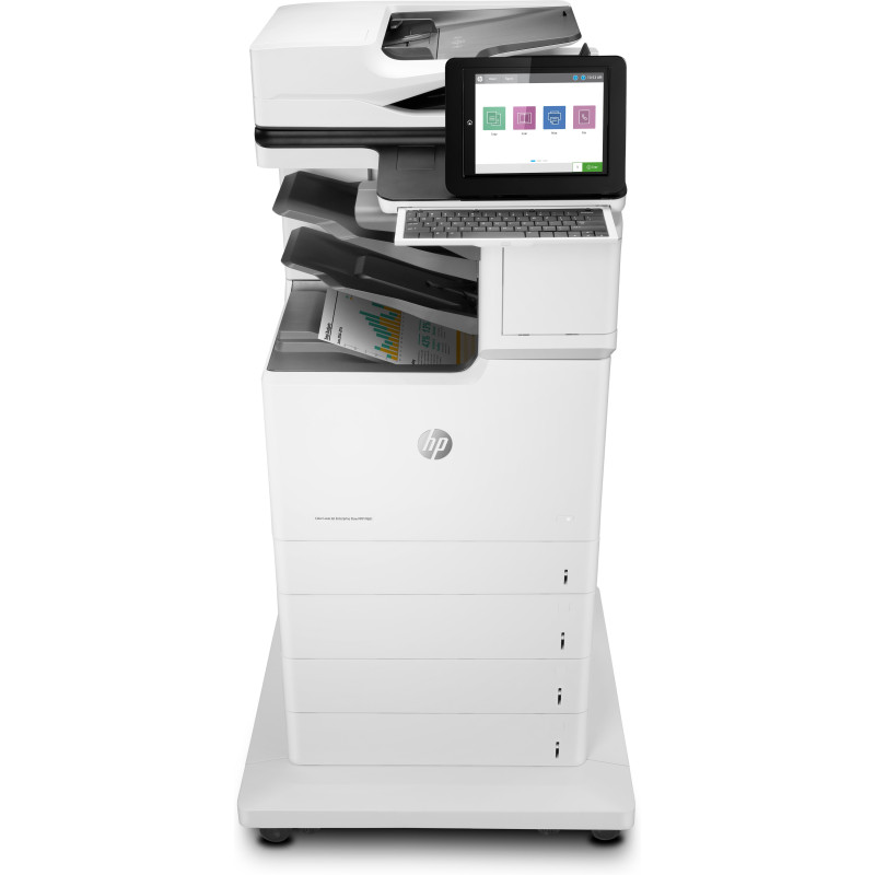 HP Color LaserJet Enterprise Flow Stampante multifunzione M681z, Stampa, copia, scansione, fax