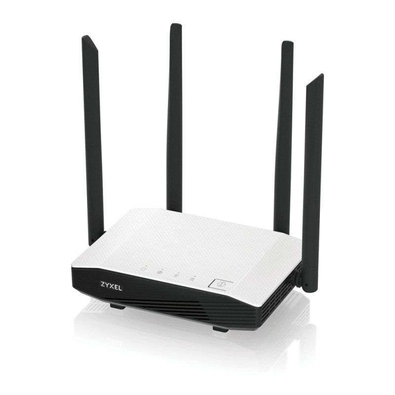 Zyxel NBG6615 router wireless Gigabit Ethernet Dual-band (2.4 GHz/5 GHz) Nero, Bianco