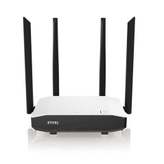 Zyxel NBG6615 router wireless Gigabit Ethernet Dual-band (2.4 GHz 5 GHz) Nero, Bianco