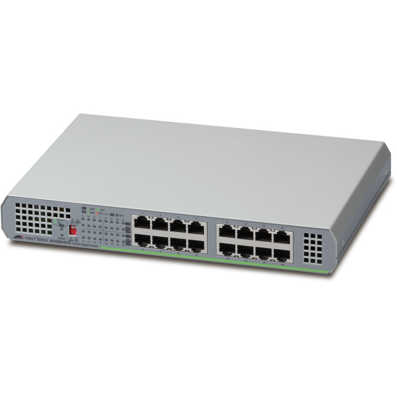 Allied Telesis GS910/16 Non gestito Gigabit Ethernet (10/100/1000) Grigio