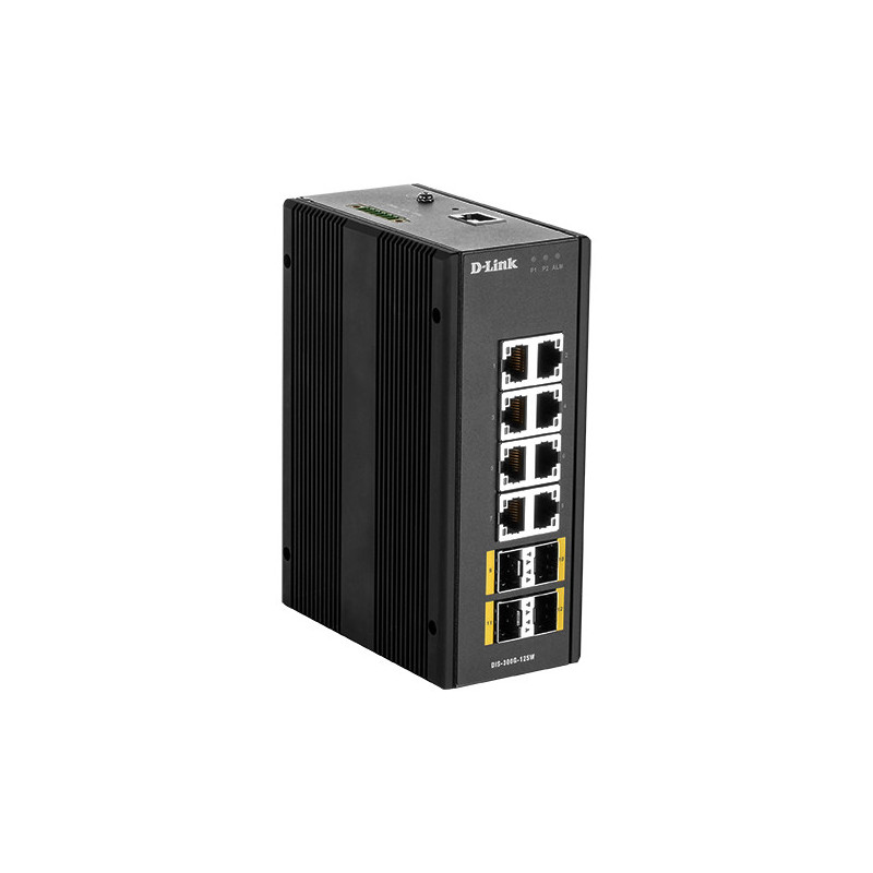 D-Link DIS‑300G‑12SW Gestito L2 Gigabit Ethernet (10/100/1000) Nero