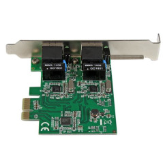 StarTech.com Adattatore Scheda di Rete Ethernet Gigabit PCI express PCIe NIC a 2 porte RJ45 da 1 Gbps