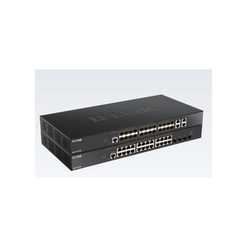 D-Link DXS-1210-28T switch di rete Gestito L2/L3 10G Ethernet (100/1000/10000) 1U Nero