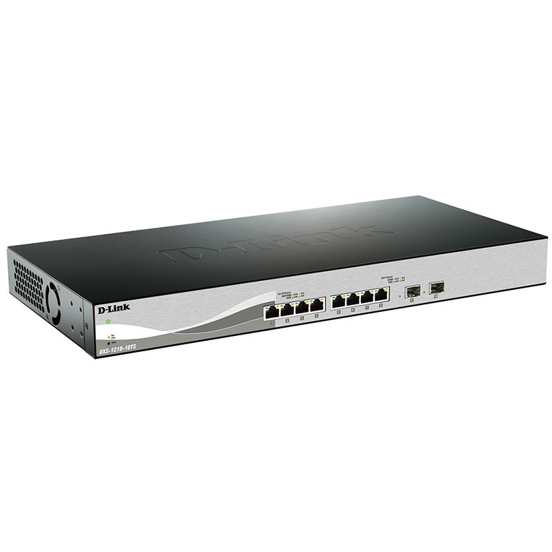 D-Link DXS-1210-10TS switch di rete Gestito L2/L3 10G Ethernet (100/1000/10000) 1U Nero, Argento