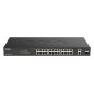 D-Link DGS-1100-26MPV2/E switch di rete Gestito L2 Gigabit Ethernet (10/100/1000) Supporto Power over Ethernet (PoE) Nero