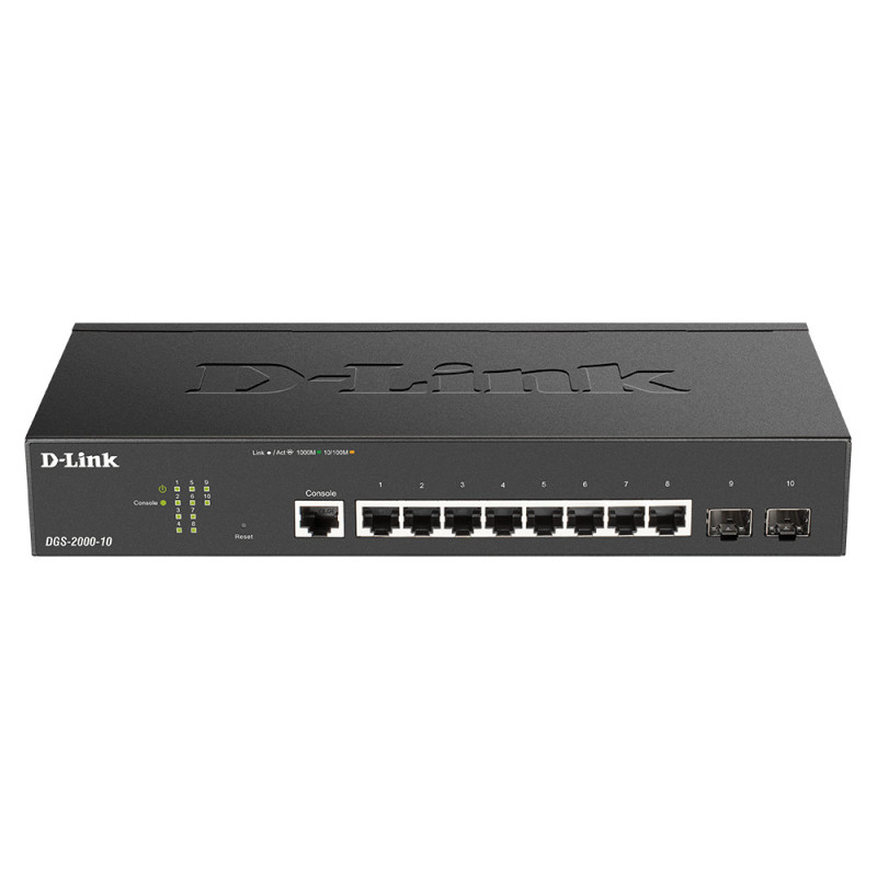 D-Link DGS-2000-10 switch di rete Gestito L2/L3 Gigabit Ethernet (10/100/1000) 1U Nero