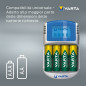 Varta LCD charger AA & AAA (Batterie ricaricabili NiMH incl. 4x AA 2600 mAh accu & AC adattatore & 12 V adattatore & cavo