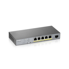 Zyxel GS1350-6HP-EU0101F switch di rete Gestito L2 Gigabit Ethernet (10 100 1000) Supporto Power over Ethernet (PoE) Grigio