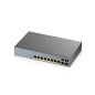 Zyxel GS1350-12HP-EU0101F switch di rete Gestito L2 Gigabit Ethernet (10/100/1000) Supporto Power over Ethernet (PoE) Grigio