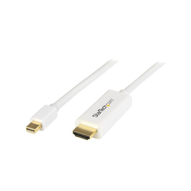 StarTech.com Cavo convertitore adattatore Mini DisplayPort a HDMI - mDP a HDMI da 1m - 4K bianco