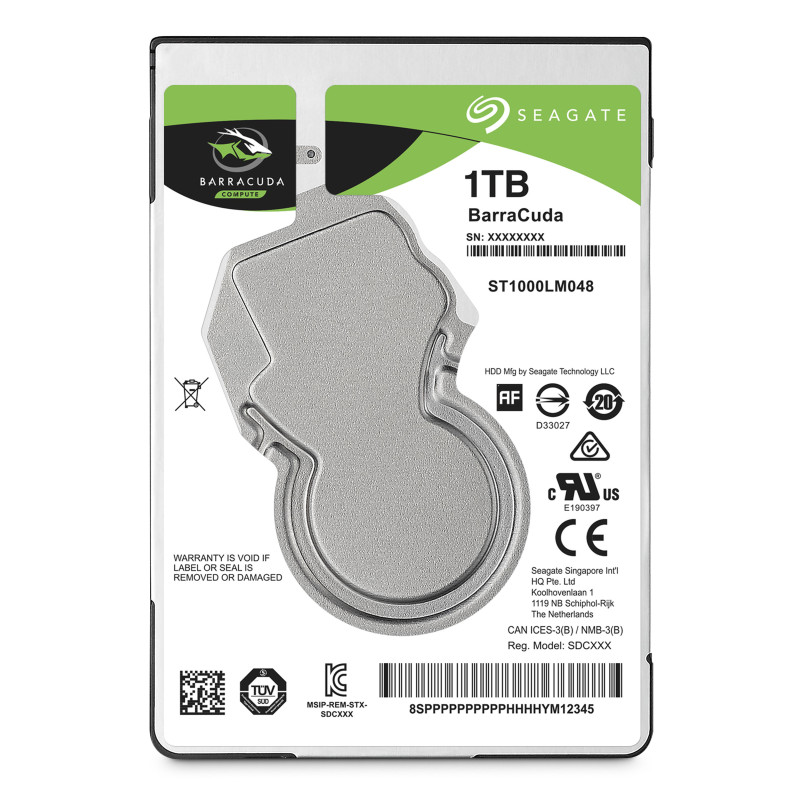 Seagate Barracuda 2.5" disco rigido interno 1 TB 5400 Giri/min 128 MB 2.5" Serial ATA III