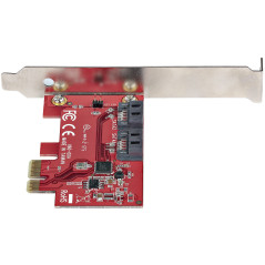 StarTech.com Scheda PCI Express SATA - Scheda Espansione PCIe SATA 2 Porte 6Gbps - Profilo Standard Basso -