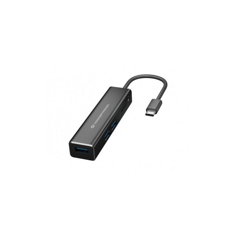 Conceptronic DONN08B replicatore di porte e docking station per laptop USB 3.2 Gen 1 (3.1 Gen 1) Type-C Nero