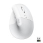 Logitech Lift Mouse Ergonomico Verticale, Senza Fili, Ricevitore Bluetooth o Logi Bolt USB, Clic Silenziosi, 4 Tasti,