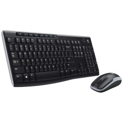 Logitech Wireless Combo MK270 tastiera Mouse incluso Universale RF Wireless QWERTZ Ungherese Nero