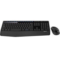 Logitech Wireless Combo MK345 tastiera Mouse incluso Ufficio RF Wireless Ceco Nero