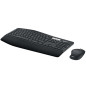 Logitech MK850 Performance tastiera Mouse incluso Universale RF senza fili + Bluetooth AZERTY Belga Nero