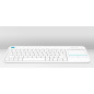 Logitech K400 Plus Tv tastiera Casa RF Wireless QWERTZ Tedesco Bianco